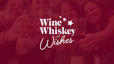 2022 Wine, Whiskey and Wishes website banner