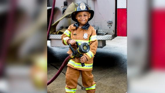 Tyren is ready to fight fires