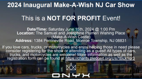 2024 Inaugural Make-A-Wish Car Show at Castle