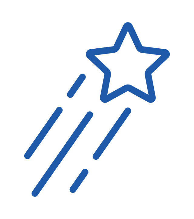 icon shooting star