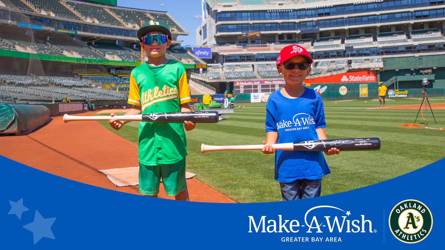 A's surprise Make-A-Wish participant on Opening Day