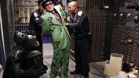 Batkid arrests Riddler