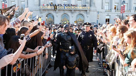 Batkid and Fans