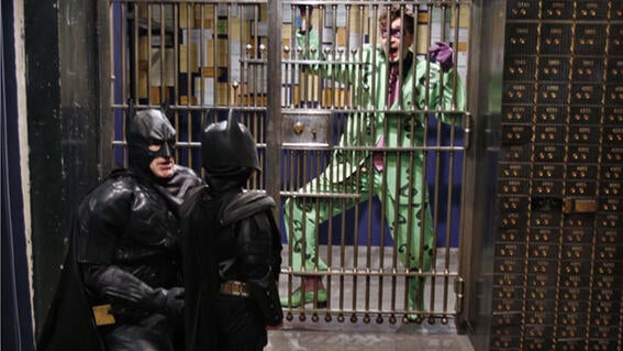Riddler behind bars