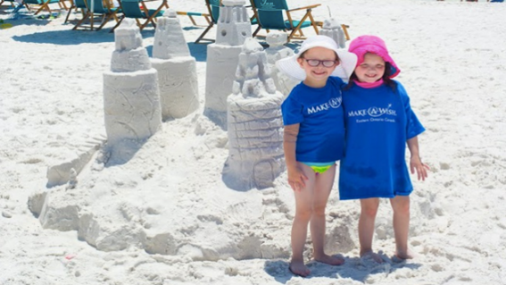 Wish kids Brynne and Ellie