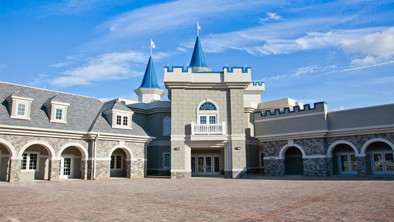 A view of the castle courtyard.