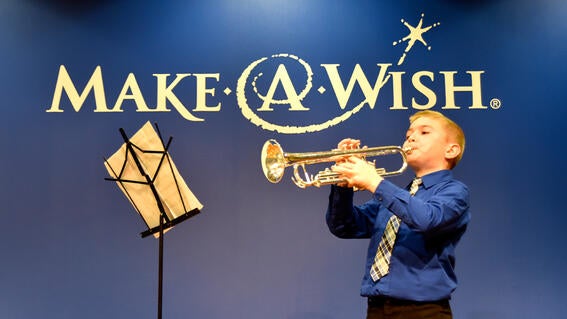 Wish children showcase their talents on the Marino Stage during our talent show.