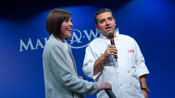 Buddy Valastro surprises wish kid Casey at the Wishing Place Grand Opening