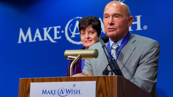The Ciarcos speak at the Wishing Place Grand Opening