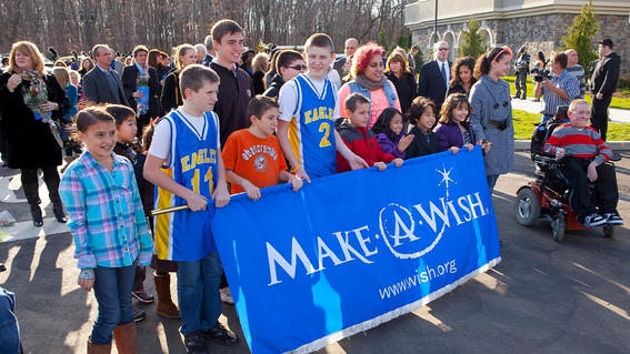Wish kid parade at the Grand Opening ceremony