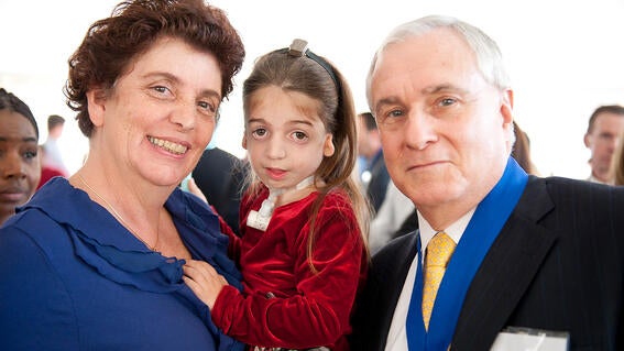 Wish kid Olivia at the Wishing Place Grand Opening