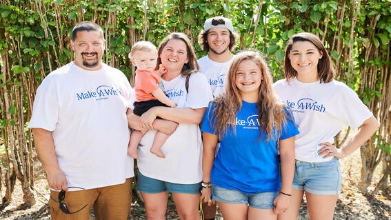 Wish kid Lexi and Family