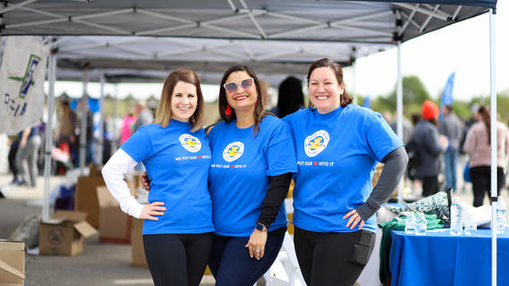 Build-A-Bear Volunteers at Walk for Wishes event