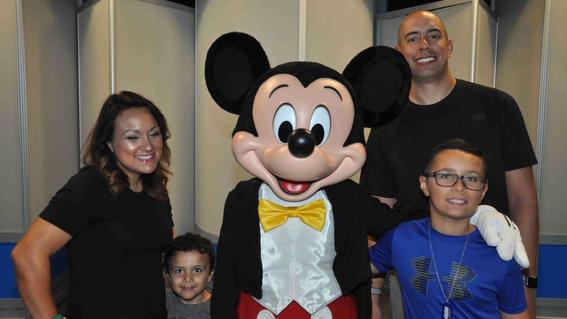 Jaxon with Mickey and family