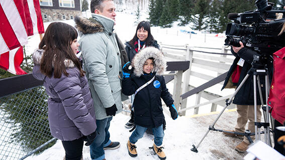 Wish kid Tiago and his family