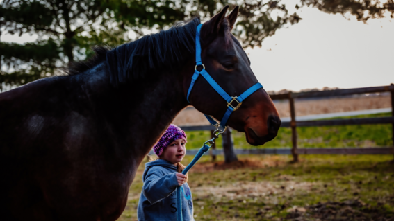 wish kid Evelyn and her horse Cash