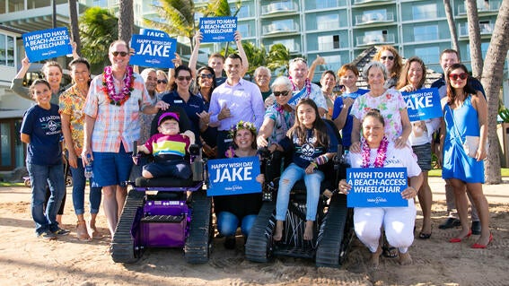 Jake's wheelchair wish