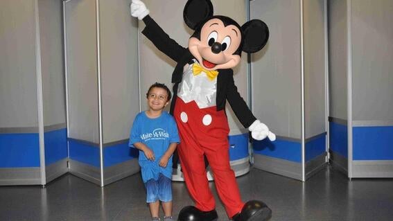 Jaxon with Mickey