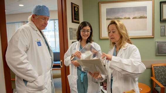 Wish kid Micaela and doctors