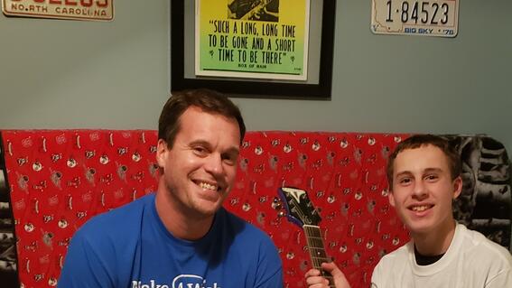 Wish Kid Zac with wish granter