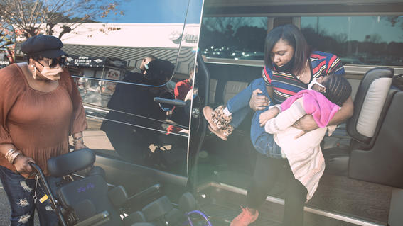 Tynasia's wish to have a shopping spree, arriving in limo