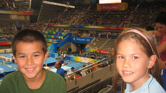 Jeffers and Claire at the Olympics