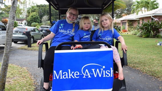 Kendra's wish to have a golf cart