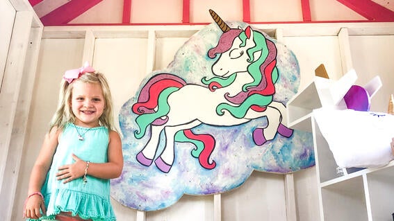 Macie's wish to have a unicorn treehouse