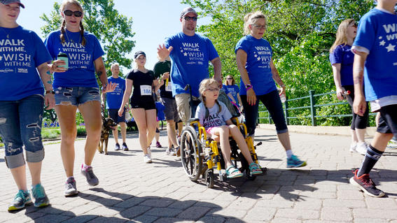 Group of walkers during Walk For Wishes Twin Cities 2019