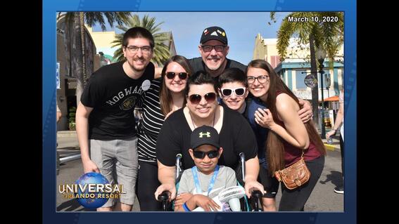 Lincoln and family at Disney