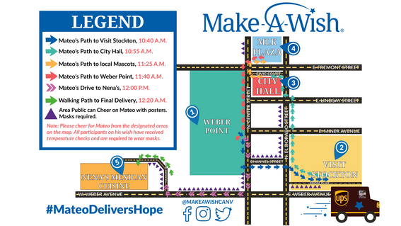 Mateo's Wish Day Map