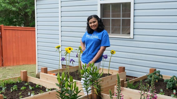 Wish Kid, Andrea, will share her story during Wishes in Bloom.