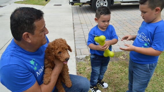 John wishes to have a puppy