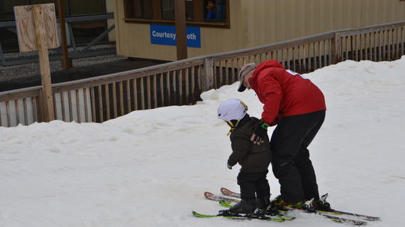 Zac learning how to Ski 