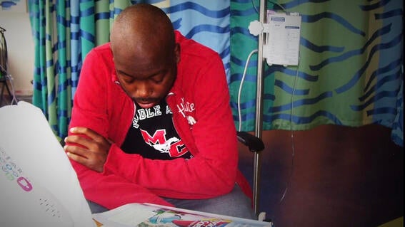Rashawn during treatment at 17.