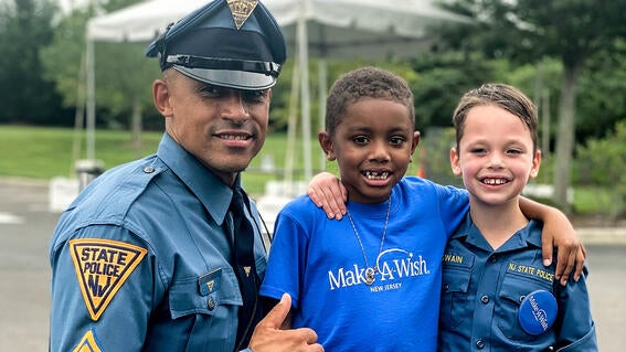 Samaree & Dalton's wish to be police officers