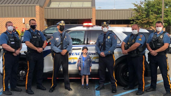 Samaree & Dalton's wish to be police officers