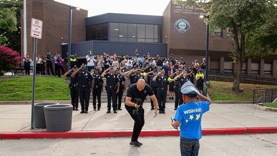 Samaree & Dalton's wish to be police officers