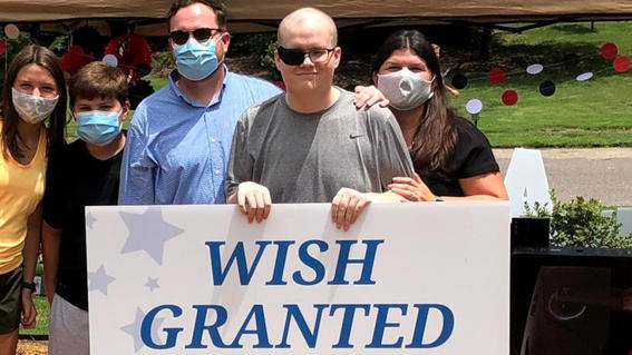 Green Mountain Tech hosted a wish reveal for wish kid Warner. The employees designed a custom video game to reveal this his wish for a new gaming setup was granted! 