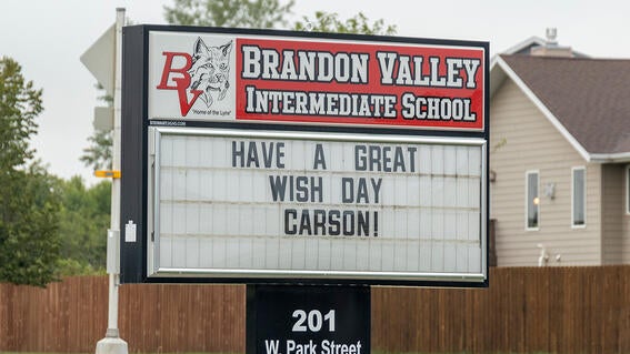 brandon valley school sign