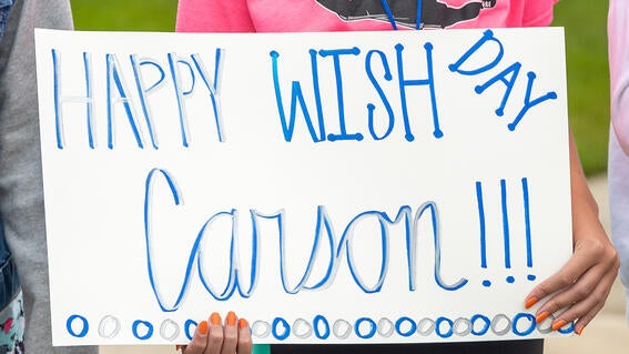 carson's wish sign