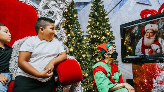 Wish kid Pastor watches surprise video from Santa