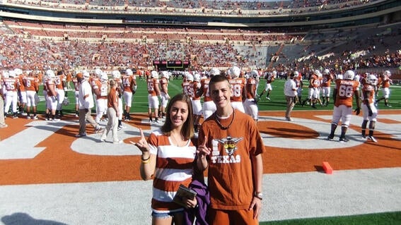 Wish Alumni Greg with his sister on his wish