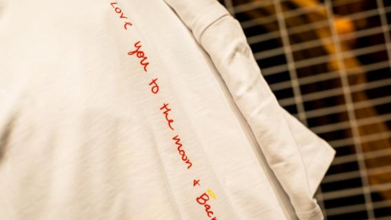 The back of Katrina's shirt design