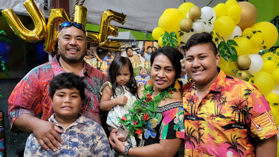 Uale and family