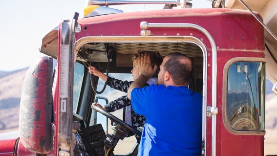 Ezekiel in truck