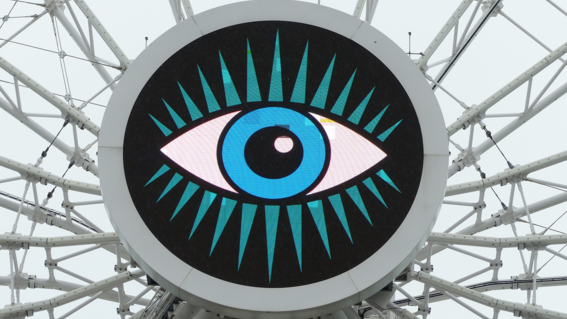 MindsEye logo on Navy Pier