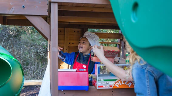 Zavier's wish for a pizza parlor playset
