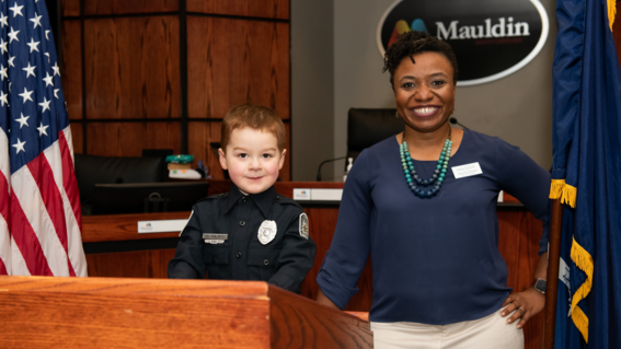Officer Bennett with Shayla Wilson