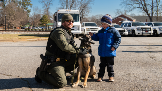 Bennett with K9 Maverick
